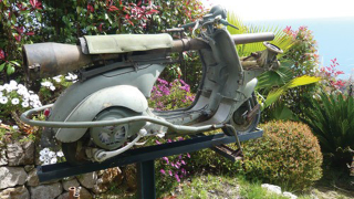 Illustration for article titled Insane Cannon Equipped Vespa Heads To Auction